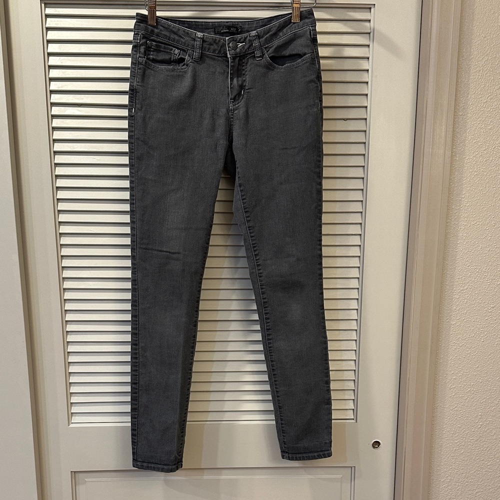 Prana Women's Gray Denim Skinny Jeans Organic Cotton Stretch